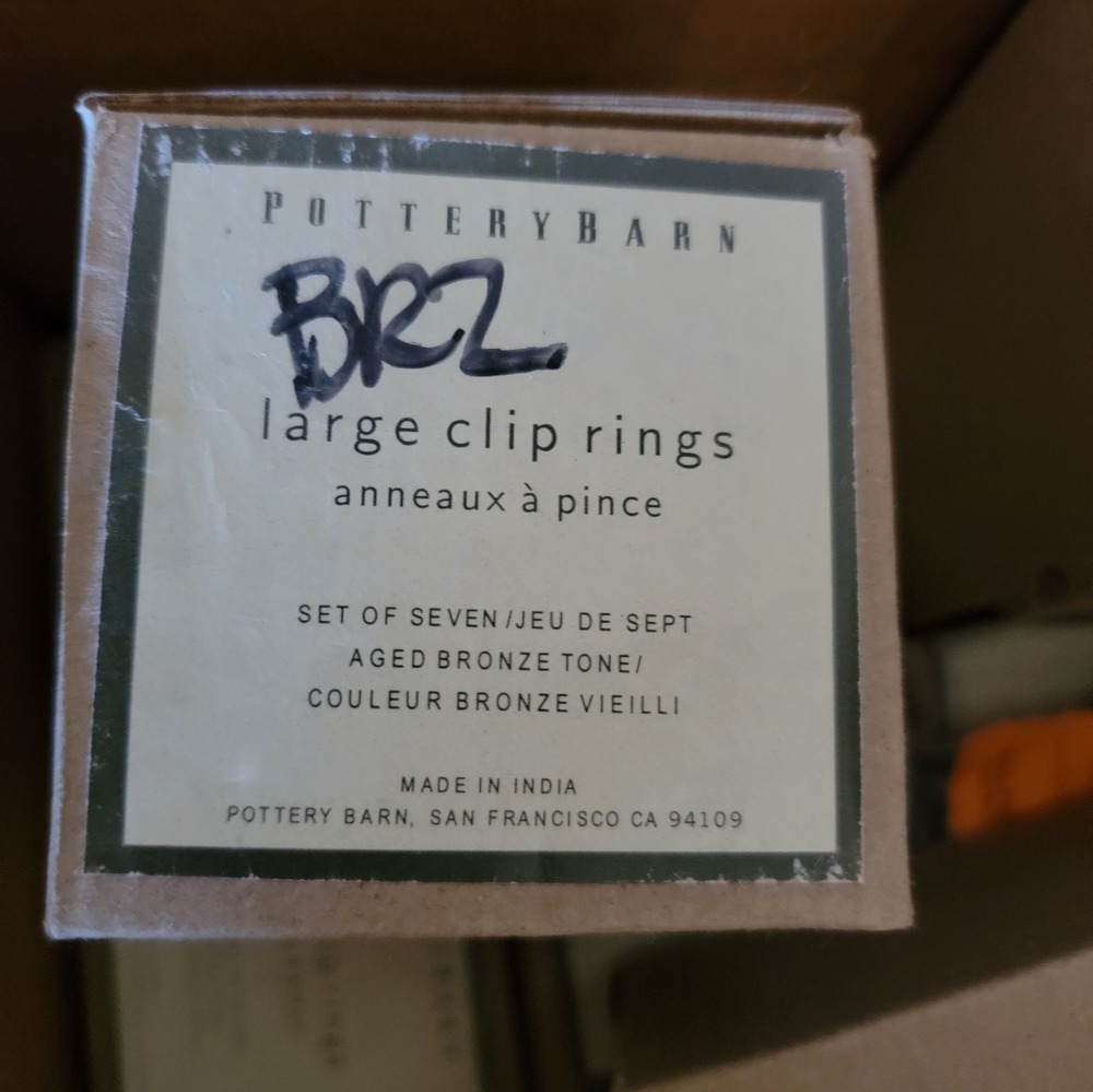 NWT Pottery Barn - bronze Clips large - Picture 14 of 14